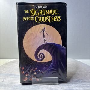 The Nightmare Before Christmas VHS Black Clamshell Disney Tim Burton
